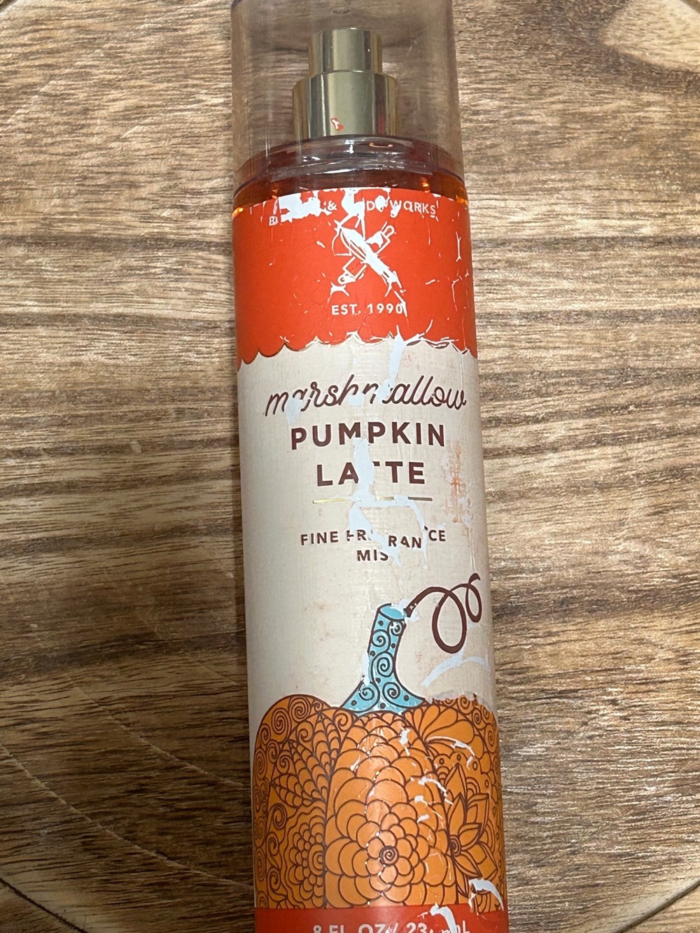 Bath & Body Works Marshmallow Pumpkin Latte Fine Fragrance Mist - Damaged Label
